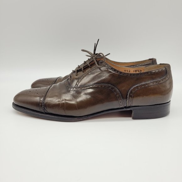 Salvatore Ferragamo Brown Lace-up Oxfords - Size 10.5D main image 8